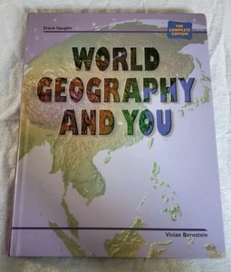 📙📖 STECK-VAUGHN WORLD GEOGRAPHY & YOU: STUDENT WORKBOOK 1997 - Hardcover - Picture 1 of 2