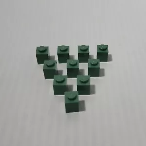 LEGO 1 x 1 Ladrillo ARENA VERDE (x10) 3005 NUEVAS PIEZAS DE REPUESTO - Imagen 1 de 3