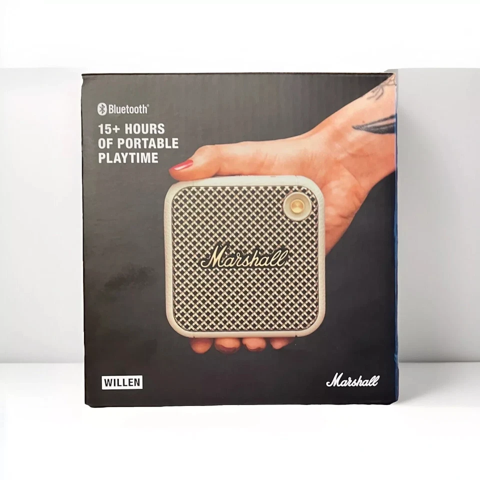 BRAND NEW Marshall - WILLEN PORTABLE WATER RESISTANT BLUETOOTH SPEAKER - Cream - Image 1 of 1