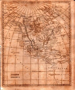 "NORTH AMERICA" Antique authentic map 1812 - Picture 1 of 1