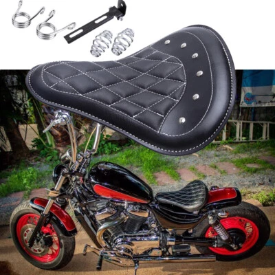 Motorcycle Diamond Spring Solo Seat Saddle For Suzuki Intruder 700 800 1400 1500 - Image 1 of 4