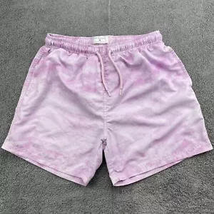 Primark Lined Shorts Womens Medium Pink Tie Dye Drawstring Pockets 5" Inseam - Picture 1 of 12