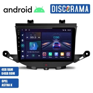 AUTORADIO ANDROID OPEL ASTRA K 4/64GB 2015-2019 STEREO AUTO TOUCH 9" WIFI NAVI - Foto 1 di 6
