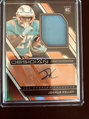 2020 Obsidian RPA Joshua Kelley Rookie RC PATCH AUTO #’d /99 Chargers - Image 1 of 3
