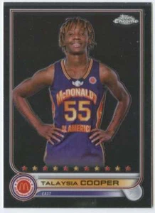 2022 Topps Chrome McDonald's All-American #75 Talaysia Cooper East - Picture 1 of 2