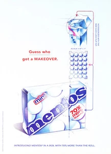 MENTOS MINT AD #08 MAGAZINE promo AD 2003 - Picture 1 of 1