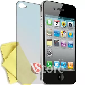 3 x Film for iPhone 4 4S 4th Protect Screen Display Apple Back + Cloth - Picture 1 of 1
