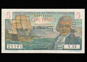 French Equatorial Africa 5 Francs 1947 P-20 aUNC - Picture 1 of 4