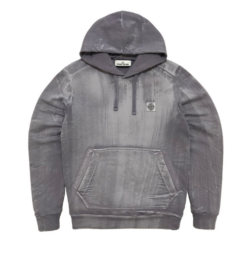 Felpa con cappuccio STONE ISLAND programma patch spazzolata a mano rara stampa colori lavata uomo M