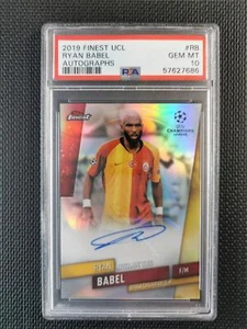 Ryan Babel 2019 Topps Finest UCL Autographs PSA 10 GEM MT - Picture 1 of 2