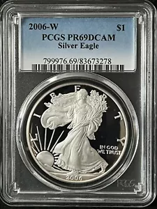 2006-W $1 Deep Cameo Silver Eagle Dollar PCGS PR69DCAM 83673278 - Picture 1 of 2