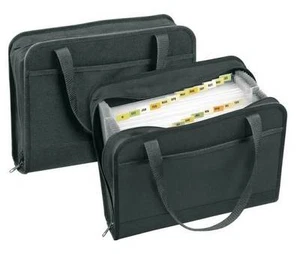 2x Veloflex Fächermappe Aktentasche A4 Office schwarz 24 Fächer für 500 Blatt - Bild 1 von 1