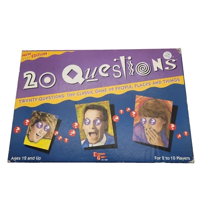 20 Fragen Brettspiel Klassiker Spiel der Menschen Orte Dinge 1992 TEILE Vintage - Bild 1 von 4