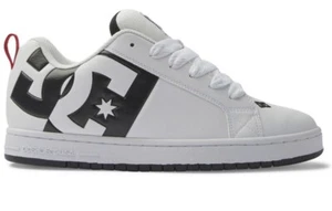 DC Court Graffik 100442 Mens White Leather Skate Sneakers Shoes WLK - Picture 1 of 3