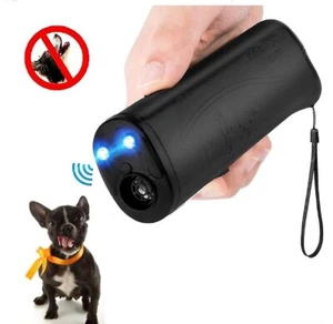 1Pcs 3 in 1 Dog Repeller Device LED Ultrasonic Dog Training Anti Bark 111 - Foto 1 di 8