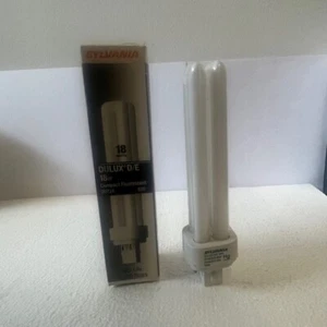 Sylvania 20724 CF18DD/E/830/ECO 18W T4 Double Tube 4pin G24q-2 3000k - Picture 1 of 2