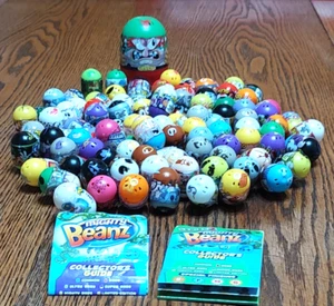 98 SERIES 1 & 2 MIGHTY BEANZ w/3 RARE TWO-FACED BEANZ & CHECKLISTS, 2017-2018 - Picture 1 of 18