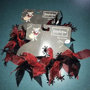 Halloween Dog - Spider Scrunchie XS- S Neck Dog Puppy Fun New Halloween Bootique - Picture 1 of 10