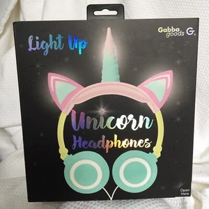 Casque filaire licorne Gabba Goods Light Up flambant neuf dans sa boîte - Photo 1 sur 4