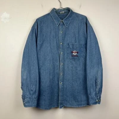 Camisa vaquera vintage Hard Rock Café años 90 Foto 1 de 4