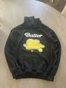 BTS Kapuzenpullover L BUTTER LOGO Pullover Unisex - Bild 1 von 6