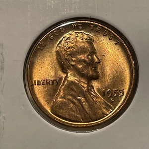 Centavo Lincoln 1955-D 1C RD F5573 - Imagen 1 de 2