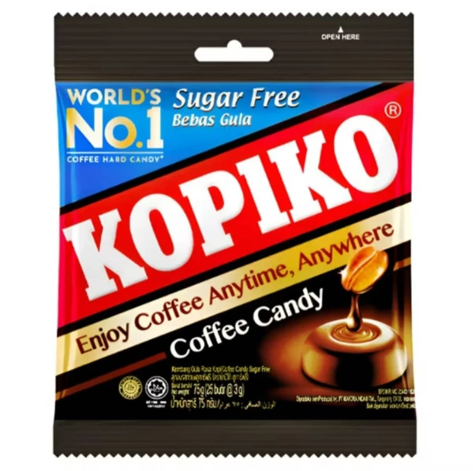 2 Packs Kopiko Sugar Free Coffee Candy 75g - Original Asian Coffee Sweets  - Image 1 of 4