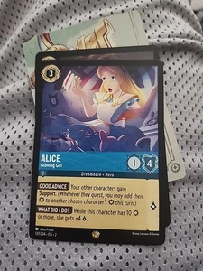 Alice Growing Girl Legendary Non-Foil Lorcana Rise Of The Floodborn 137/204 - Picture 1 of 2