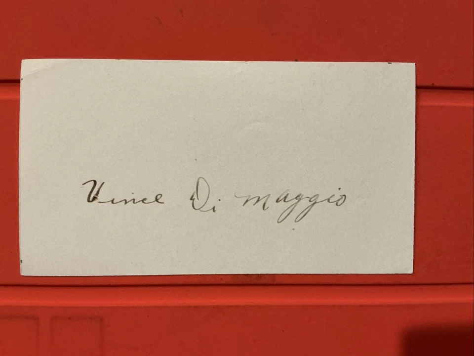 Vince DiMaggio🔥MLB Career Pirates, Phillies , NY Giants 🔥🔥Auto  Cut🔥🔥🔥 - Image 1 of 1