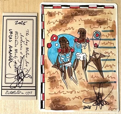 MTG ARTIST PROOF Urzas Avenger WB Italian AP Sketch Art Amy WEBER Magic - Image 1 of 2