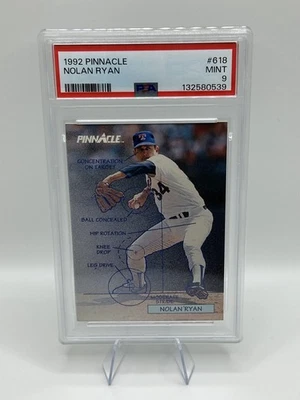 Pinnacle #618 PSA 9 1992 Nolan Ryan como nuevo *recién graduado* Foto 1 de 4