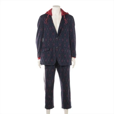 Configuración Etro Poliéster×Algodón×Nylon 54/50 Hombre Azul Marino x Rojo 221-1G509-1128/221-1W7 Foto 1 de 4