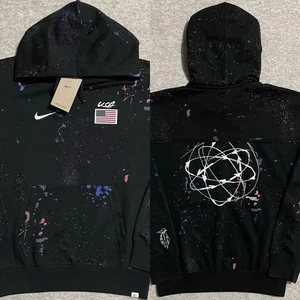 USA Solo Futura Nike Dri-FIT ADV Pullover Hoodie Black FD7666-010 Mens Size XS - Picture 1 of 11