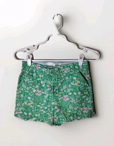 Crown Ivy Shorts Girls 12 Floral Pockets Scalloped Hem - Picture 1 of 12