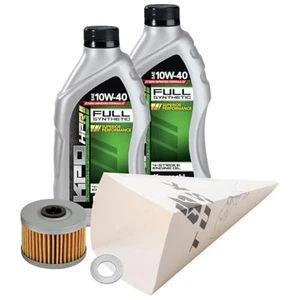 Tusk 4-Stroke Oil Change Kit Kawasaki KPO Full Synthetic 10W-40 For Kawasaki - Picture 1 of 2
