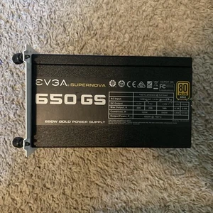 EVGA SuperNova 650 GS 80 Plus Gold 650W Modular Desktop Power Supply #2229 - Picture 1 of 5