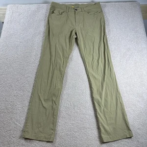 Eddie Bauer Pants Men 35x34 *37x33* Tan Travex Hiking Performance *stains* - Picture 1 of 18
