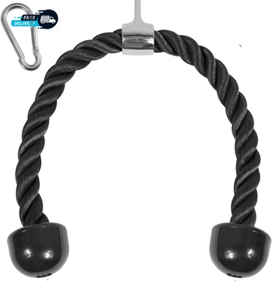Deluxe Tricep Rope Cable Attachment, 27 & 36 Inch with 4 Colors - Image 1 of 4