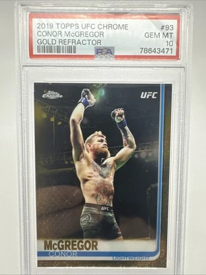 Conor Mcgregor 2019 Chrome Gold 43/50 PSA-10 UFC - S-144 - Image 1 of 2
