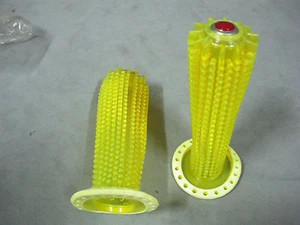Empuñaduras de manillar de bicicleta REG de colección perillas amarillas 12 cm de longitud.7/8" NOS - Imagen 1 de 3