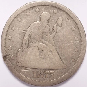 1875-S Twenty Cent Piece - Picture 1 of 2