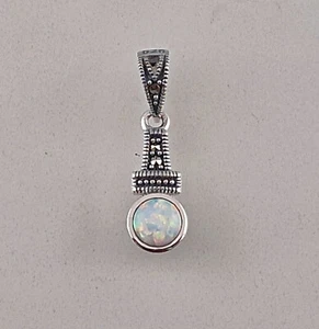 9923215 Markasiten-Opal-Anhänger0, 64x2, 5cm 925er Argent - Picture 1 of 2