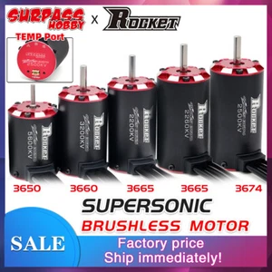 Rocket V2 supersonic Brushless Motor 3650 3660 3665 3670 3674 fr 1/8 1/10 RC Car - Picture 1 of 32