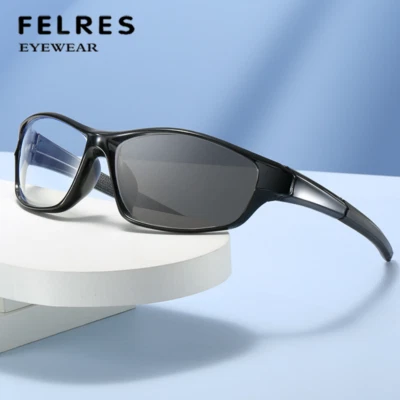 Gafas de sol fotocromáticas para deportes al aire libre hombres mujeres conducción pesca gafas de moda Foto 1 de 4
