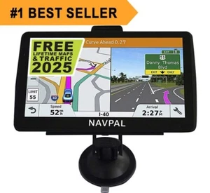 NAVPAL SAT NAV GPS (7 INCH) UK EUROPE EDITION CARS TRUCKS MOTORHOMES - Picture 1 of 9