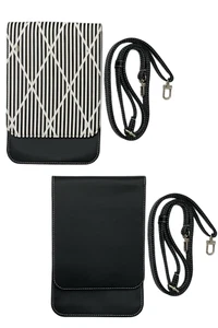 Caseable Crossbody Handytaschen Schutz schwarz Durchmesser/schwarz - 2er Set - Bild 1 von 3
