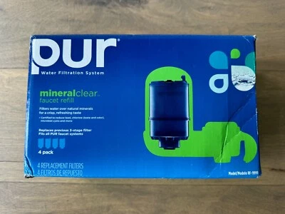 4 Pack - PUR RF-9999 Mineral Clear Faucet Refill 3 Stage Filters BRAND NEW OB - Image 1 of 4