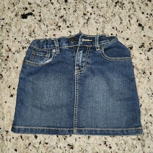 The Childrens Place Denim Skirt Est 1989 Size 8 Girls Adjustable Waist - Picture 1 of 5