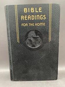 BIBLE READINGS FOR THE HOME Black 1945 Herald Publishing Hardcover Pacific Press - Picture 1 of 7