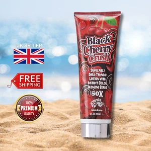 Fiesta Sun Black Cherry Crush Dark Bronzing Sunbed Tanning Lotion Cream 236ml - Picture 1 of 1